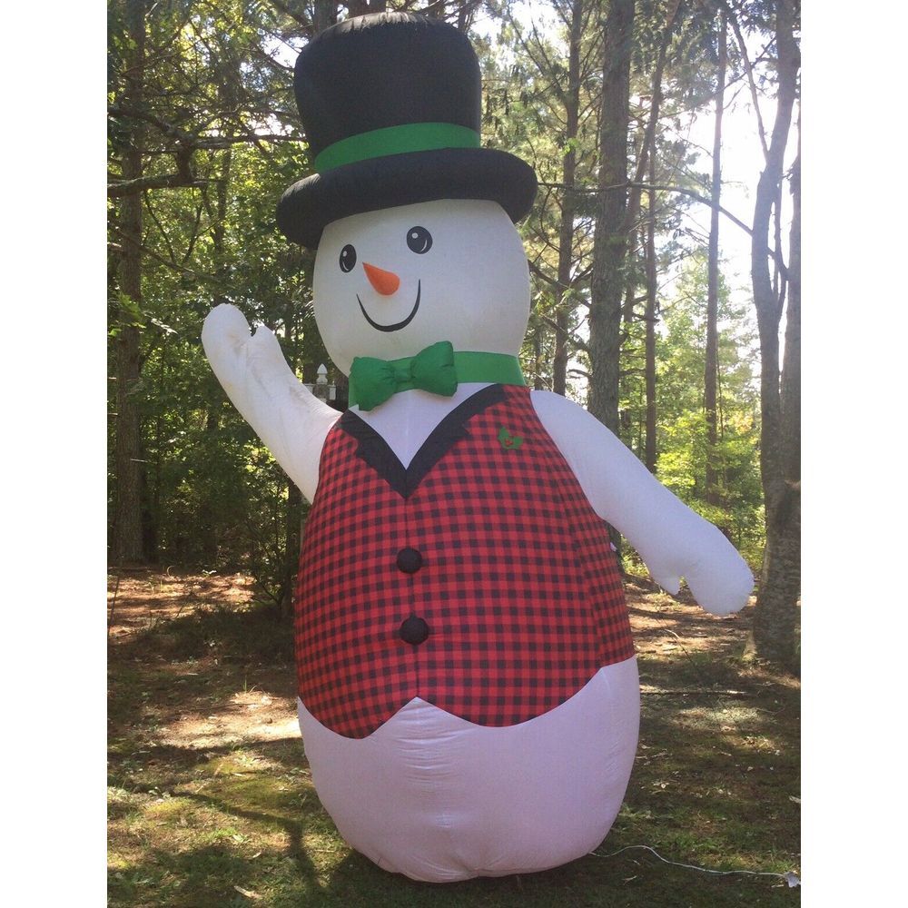 Gemmy 12.5 ft‎ Christmas Dapper Snowman Airblown Inflatable